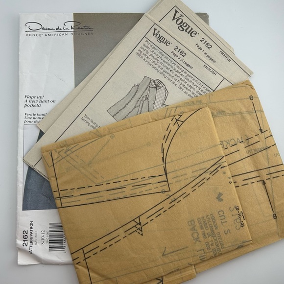 🪡 VOGUE Oscar De La Renta Dress Sewing Pattern 2162 - Picture 4 of 5